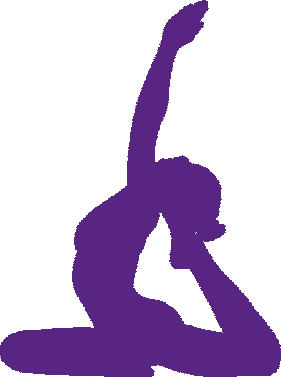 yoga silhouette